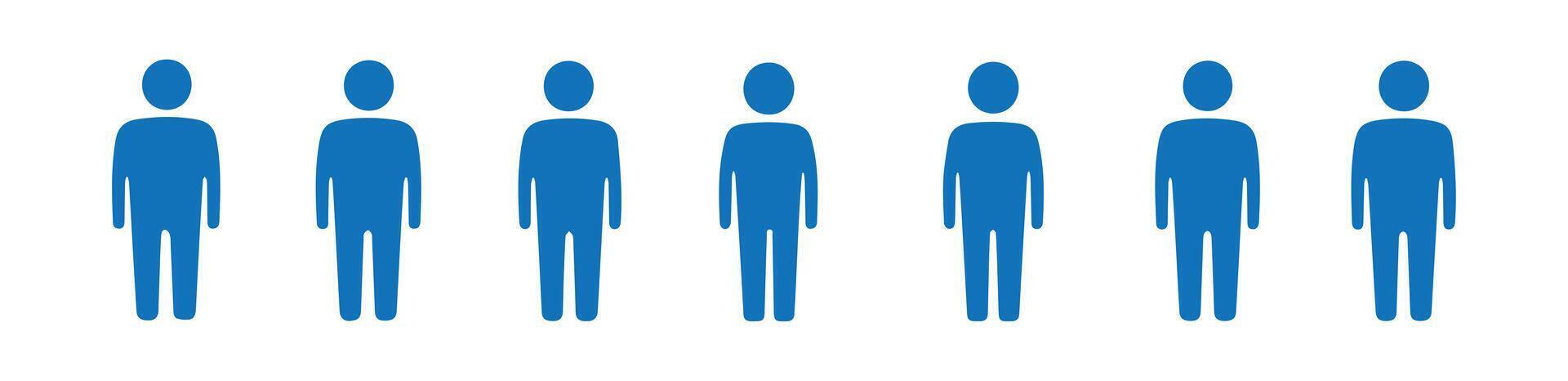 People Infographic Icons in Silhouette Design vector