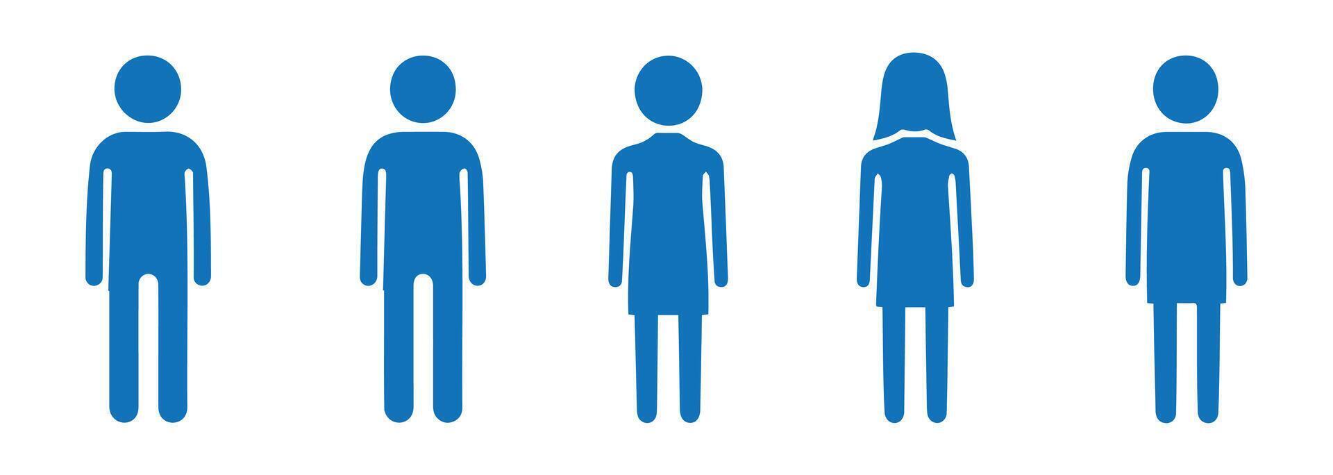 Silhouette Figures for Job Market Insights vector