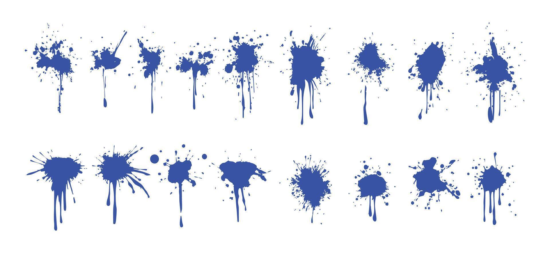 Bold Ink Splatters for Modern Art Concepts vector