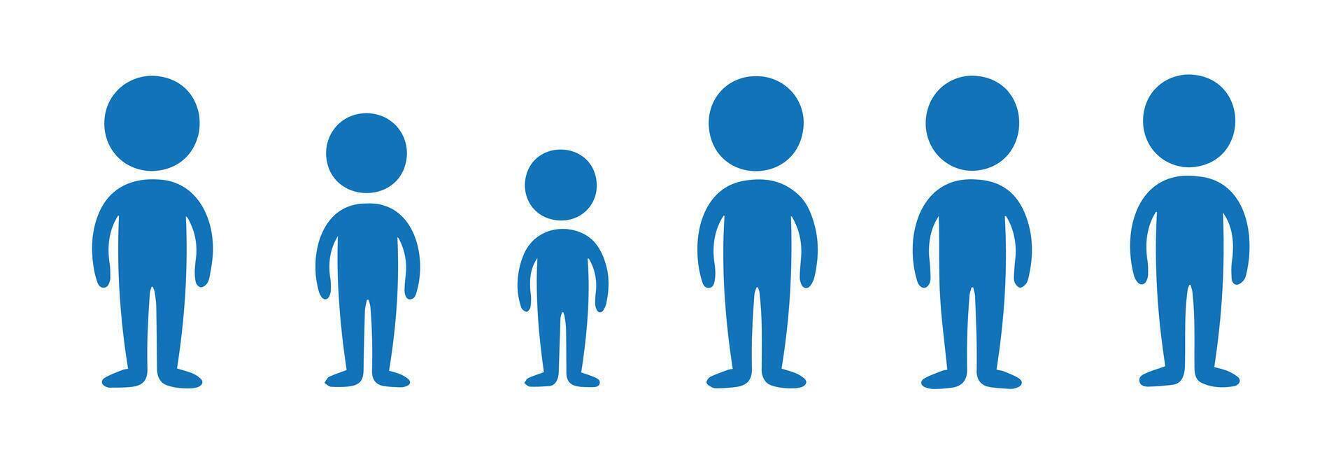 Modern People Icons for Workforce Studies vector