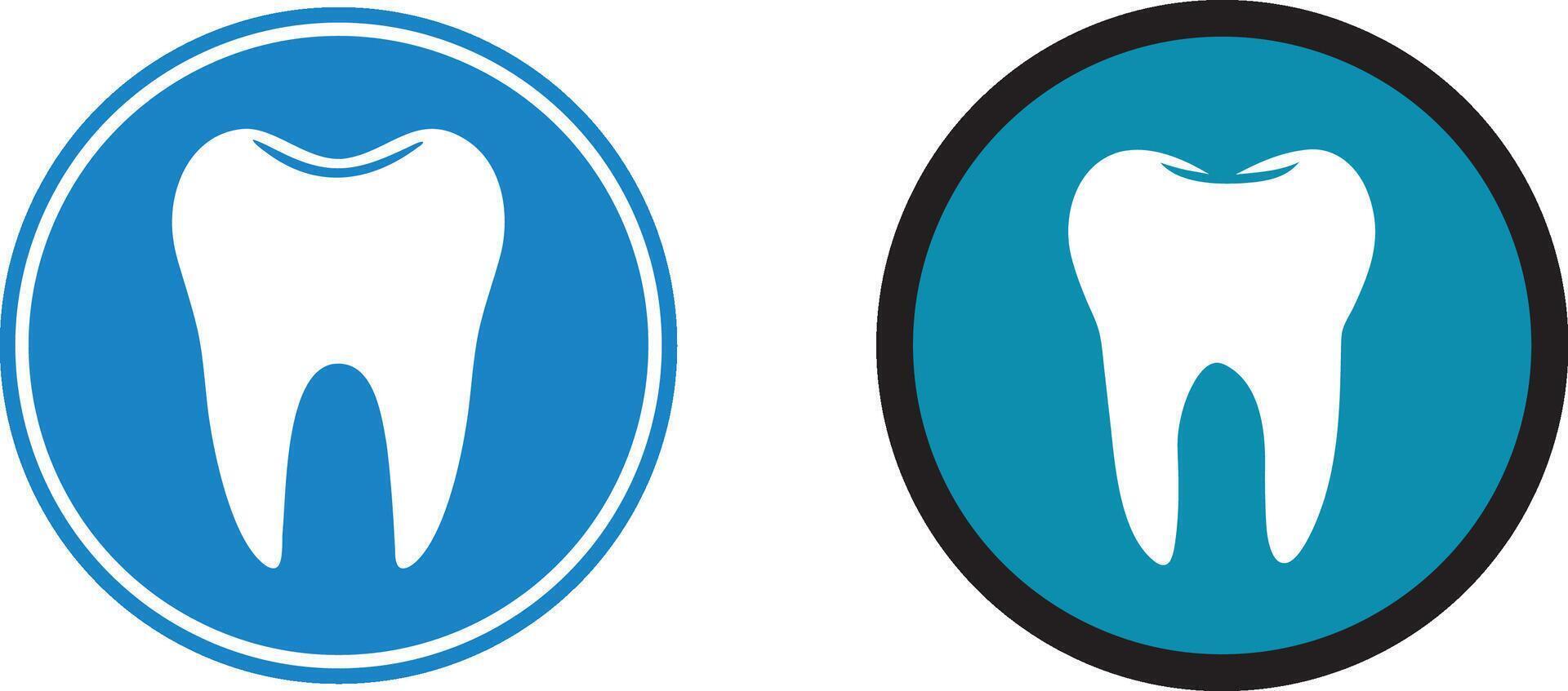 Tooth Icon Set for Dental, Health, or Medical Design Projects vector