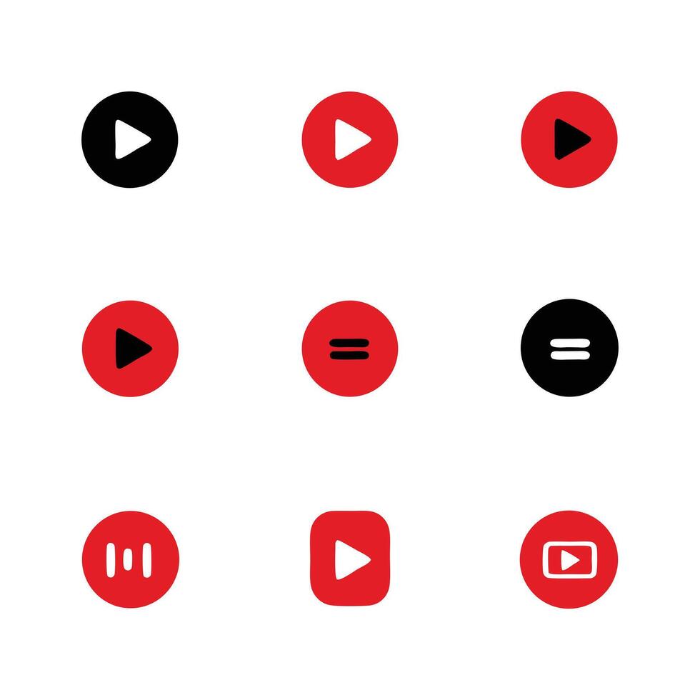 Multimedia Play and Pause Button Icons for or Audio Design vector