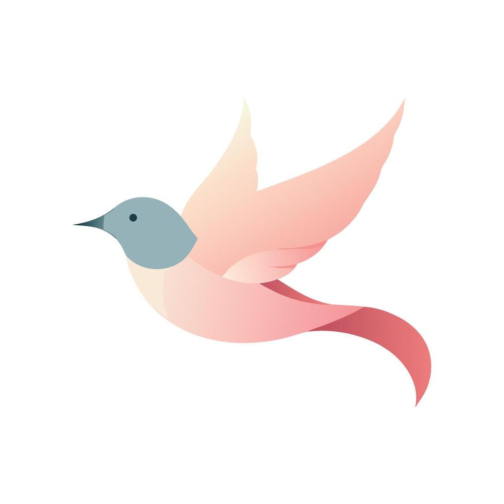 Graceful Flying Bird Illustration for Nature Themes, Freedom Concepts, or Elegant Design vector