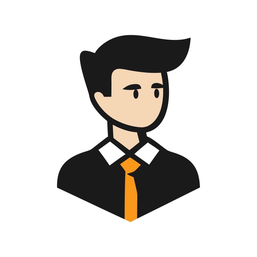 Professional Man Avatar Illustration for User Profiles, Business Websites, or Team Pages vector