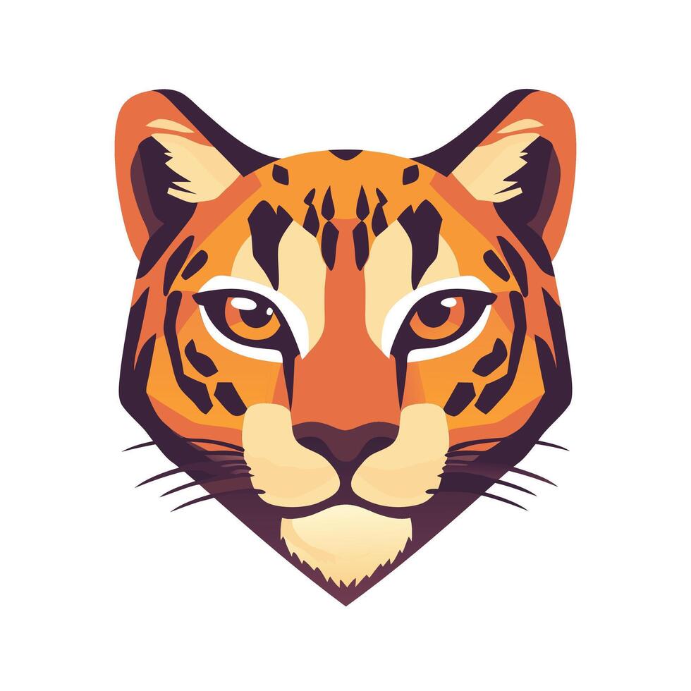 Fierce Leopard Head Illustration for Wildlife Art, Safari Adventures, or Bold Branding Concepts vector