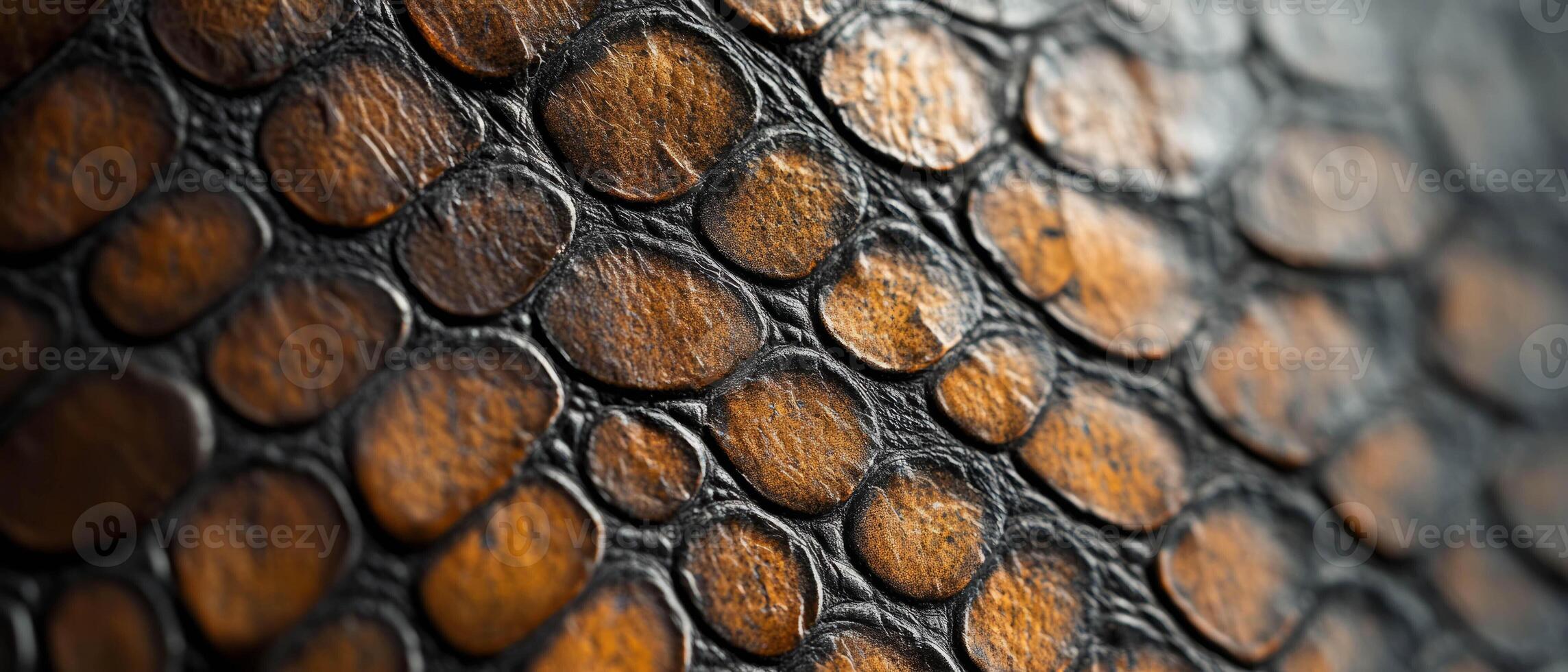 Examination of smooth scales and detailed patterns on snake skin showcasing its unique texture. photo