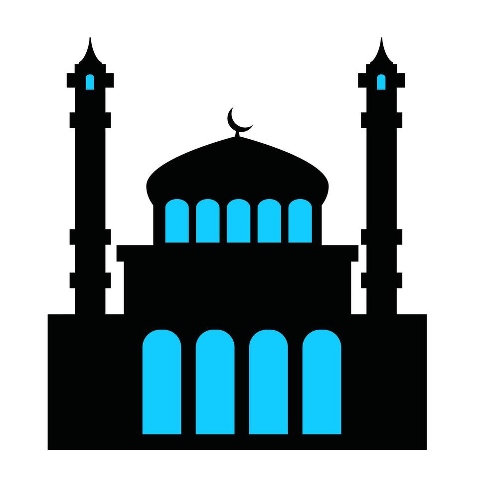 Islamic mosque icon. vector