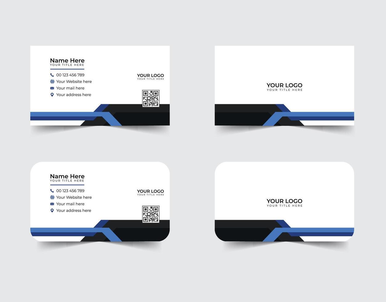 Simple and Clean Visiting Card Template vector
