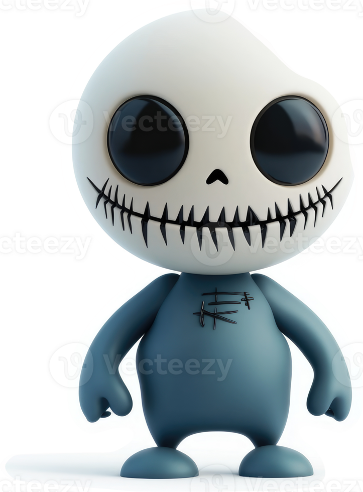 Cute, stylized spooky cartoon character. png