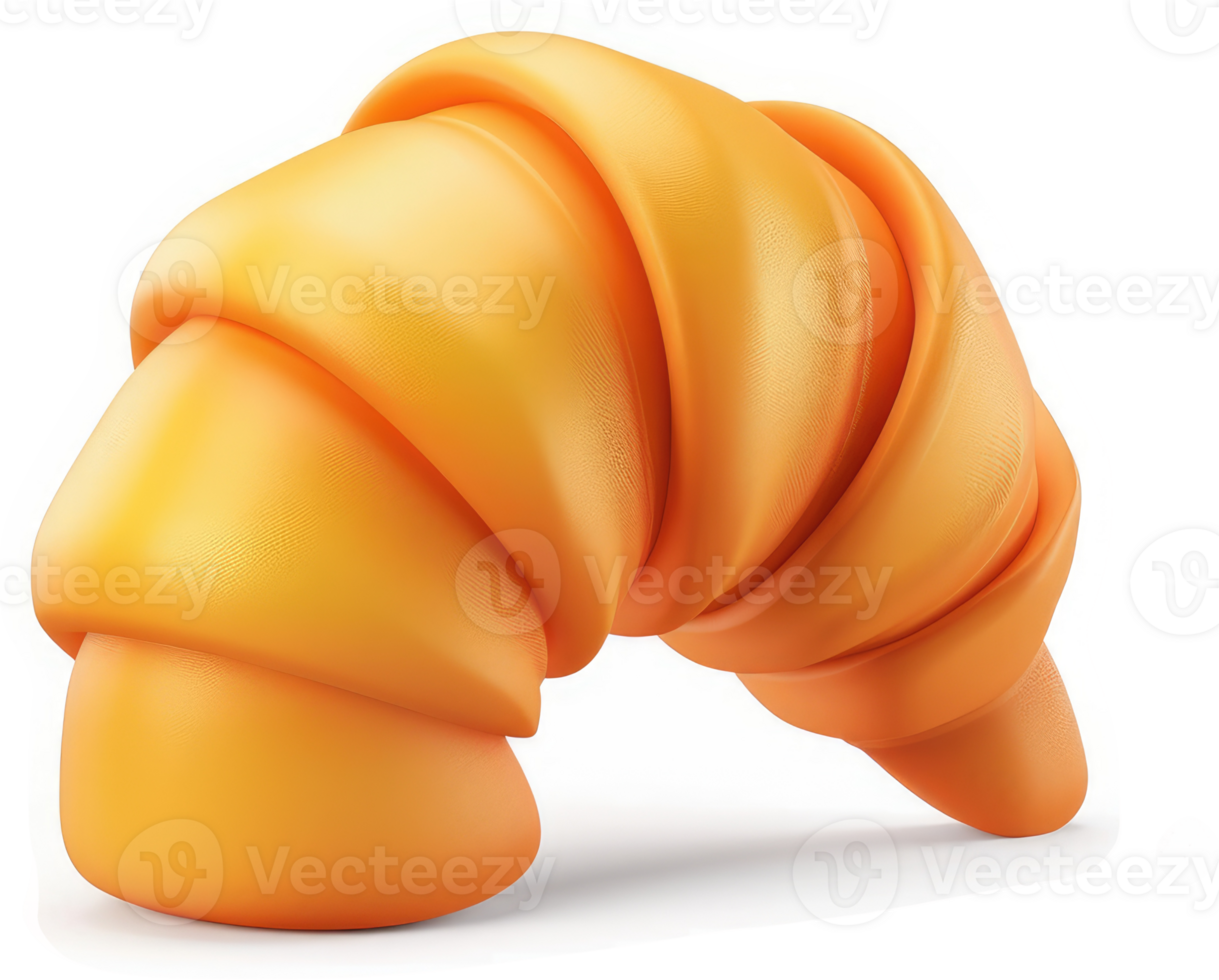 Deliciously golden croissant, a perfect breakfast treat. png