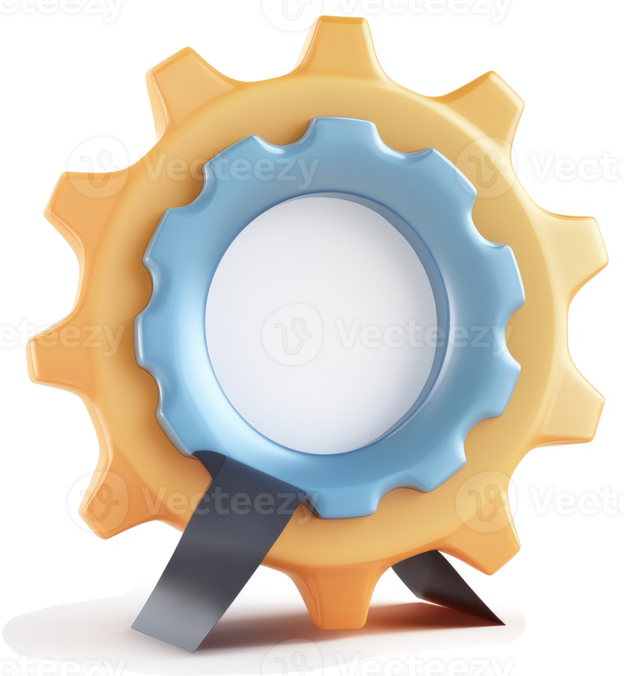 Award-winning gear symbolizes achievement and progress. png