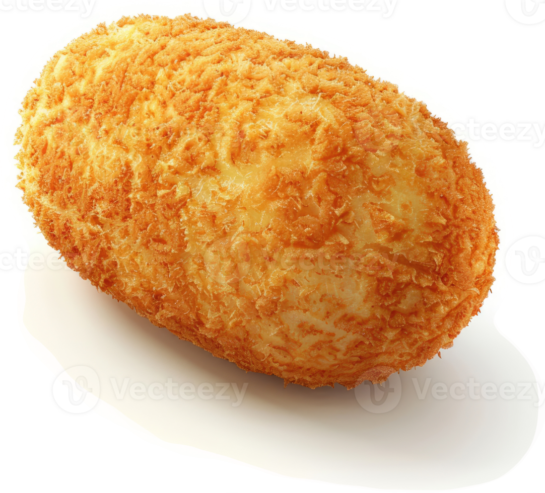 Crispy, golden-brown bread roll. png