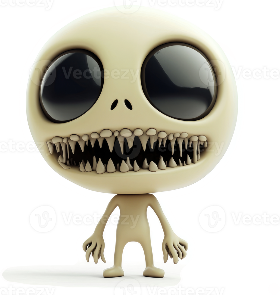 Cartoonish, grotesque, and spooky creature. png