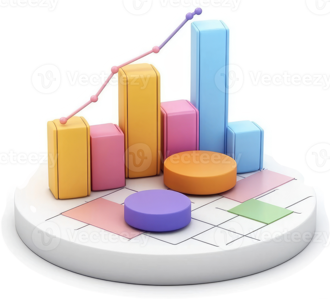 Colorful statistical representation of data growth. png