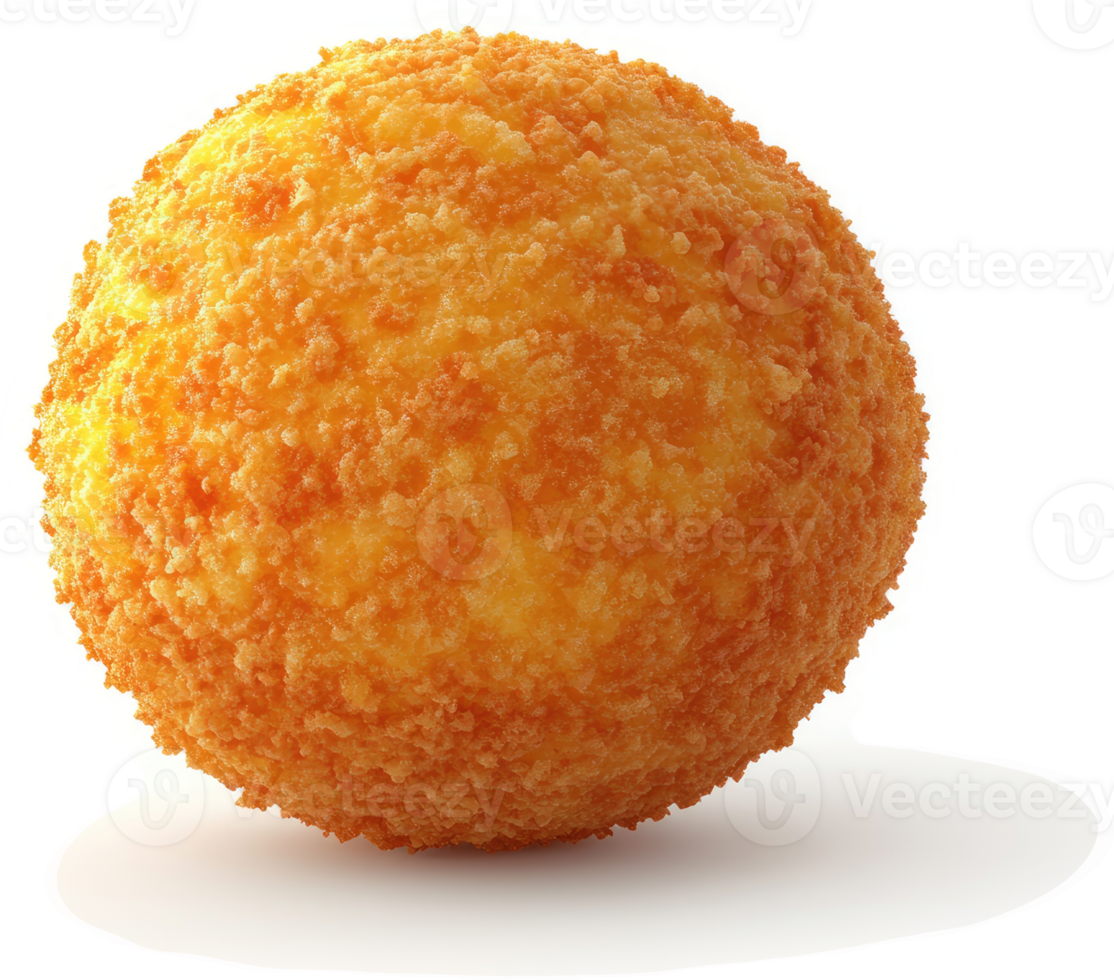 Crispy, golden-brown sphere of fried food. png