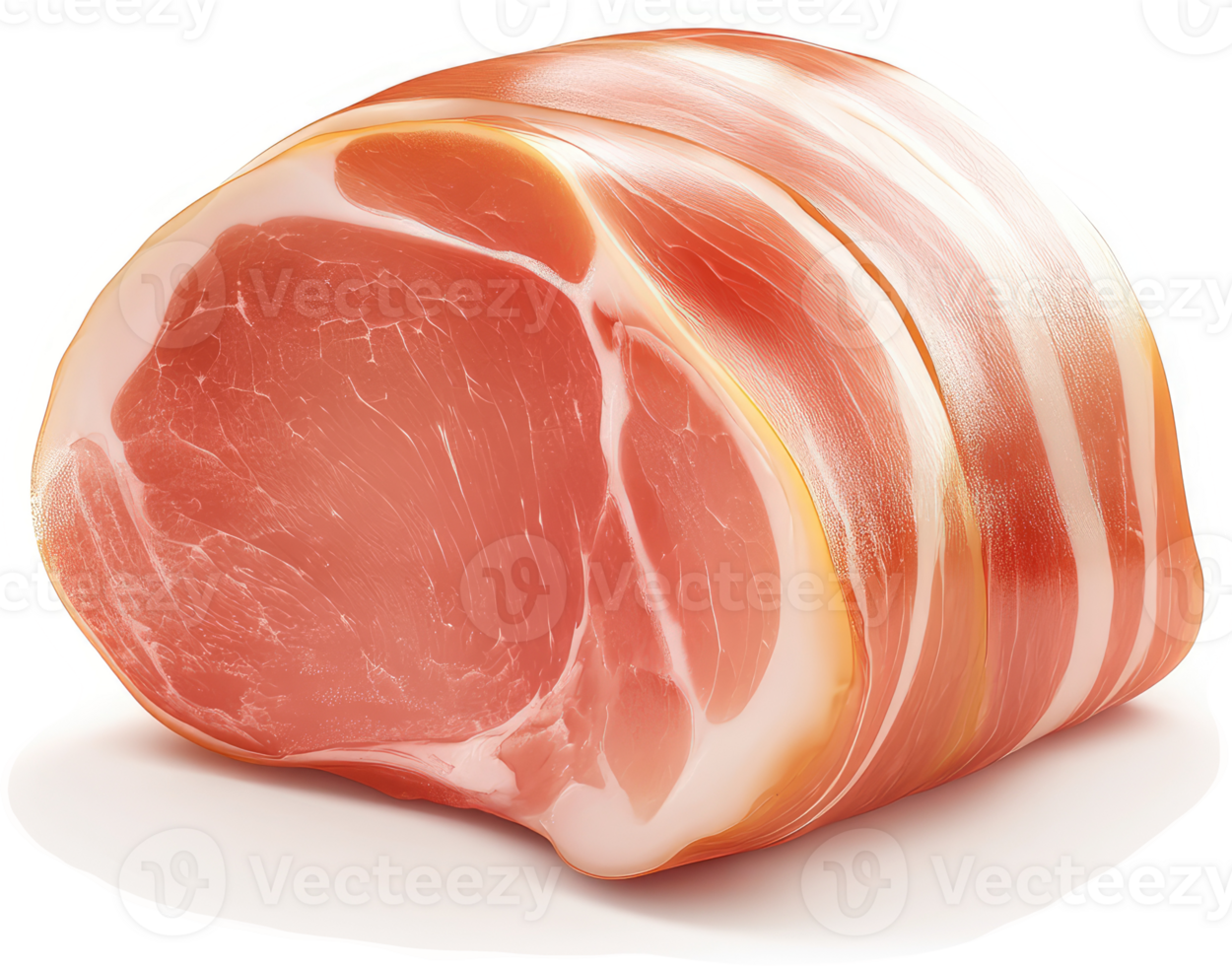 Fresh cured pork loin with visible marbling. png