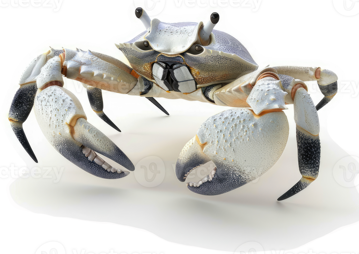 Detailed illustration of a stone crab. png