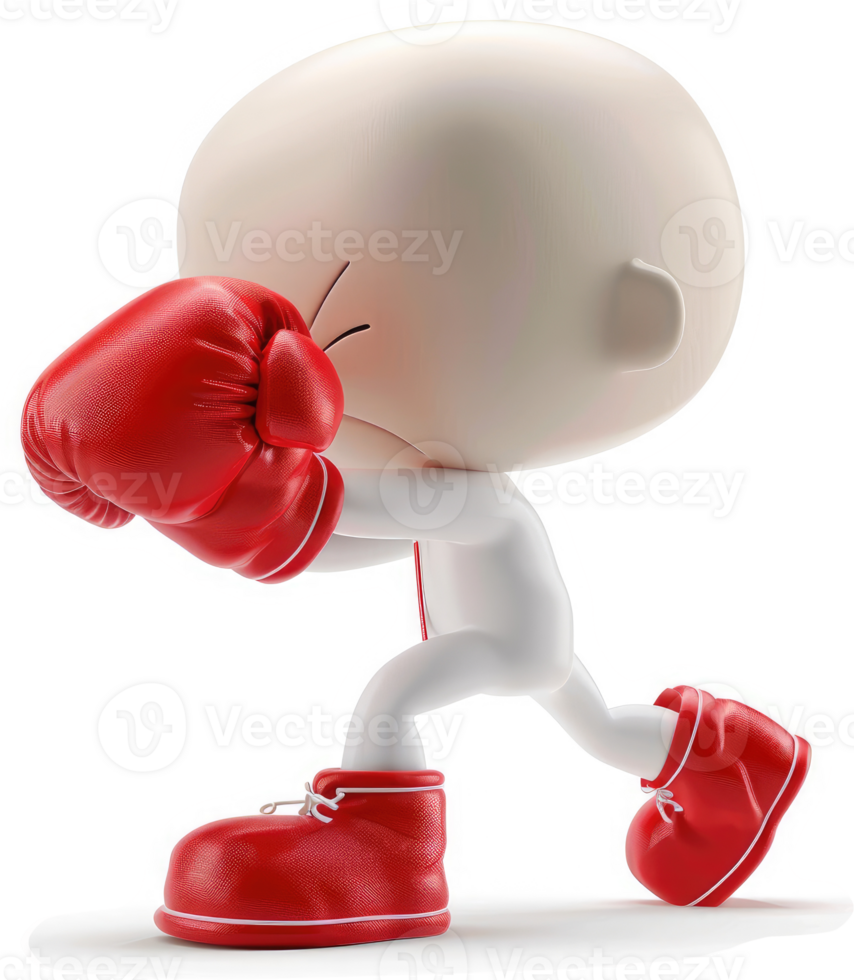 Cartoon character in a boxing stance. png