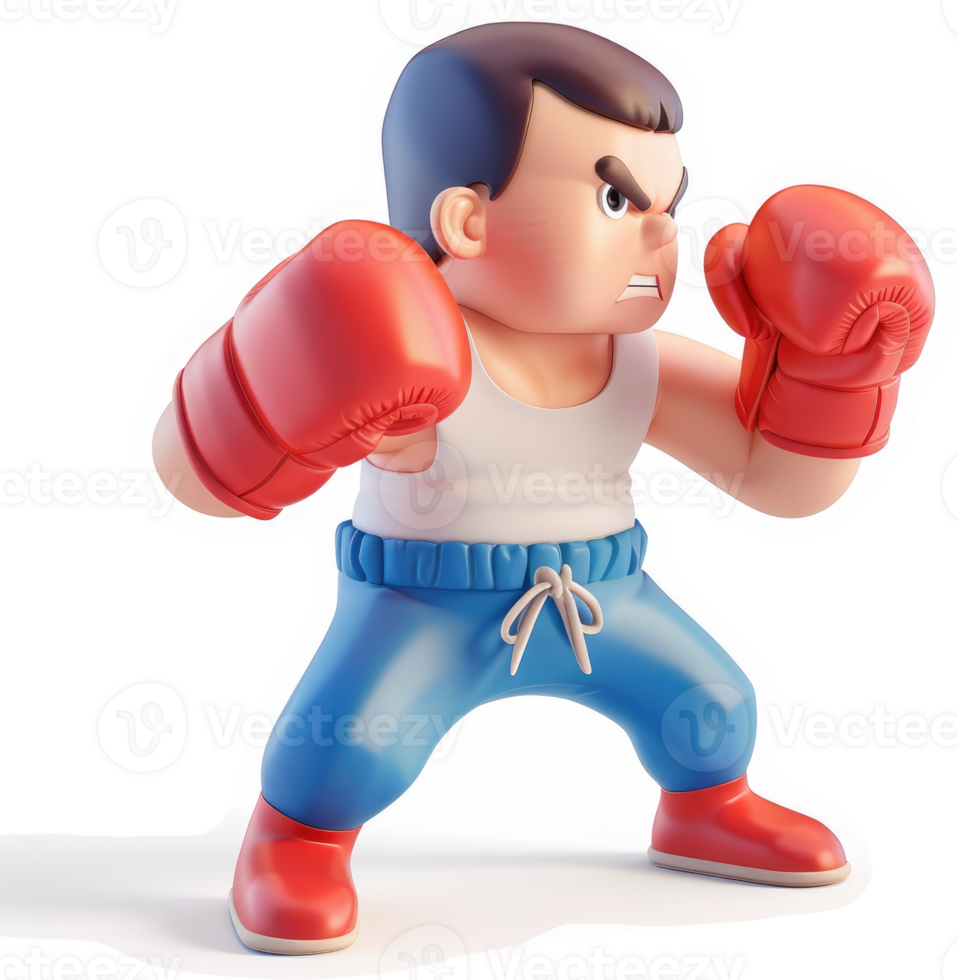 Retro game character in a boxing stance. png