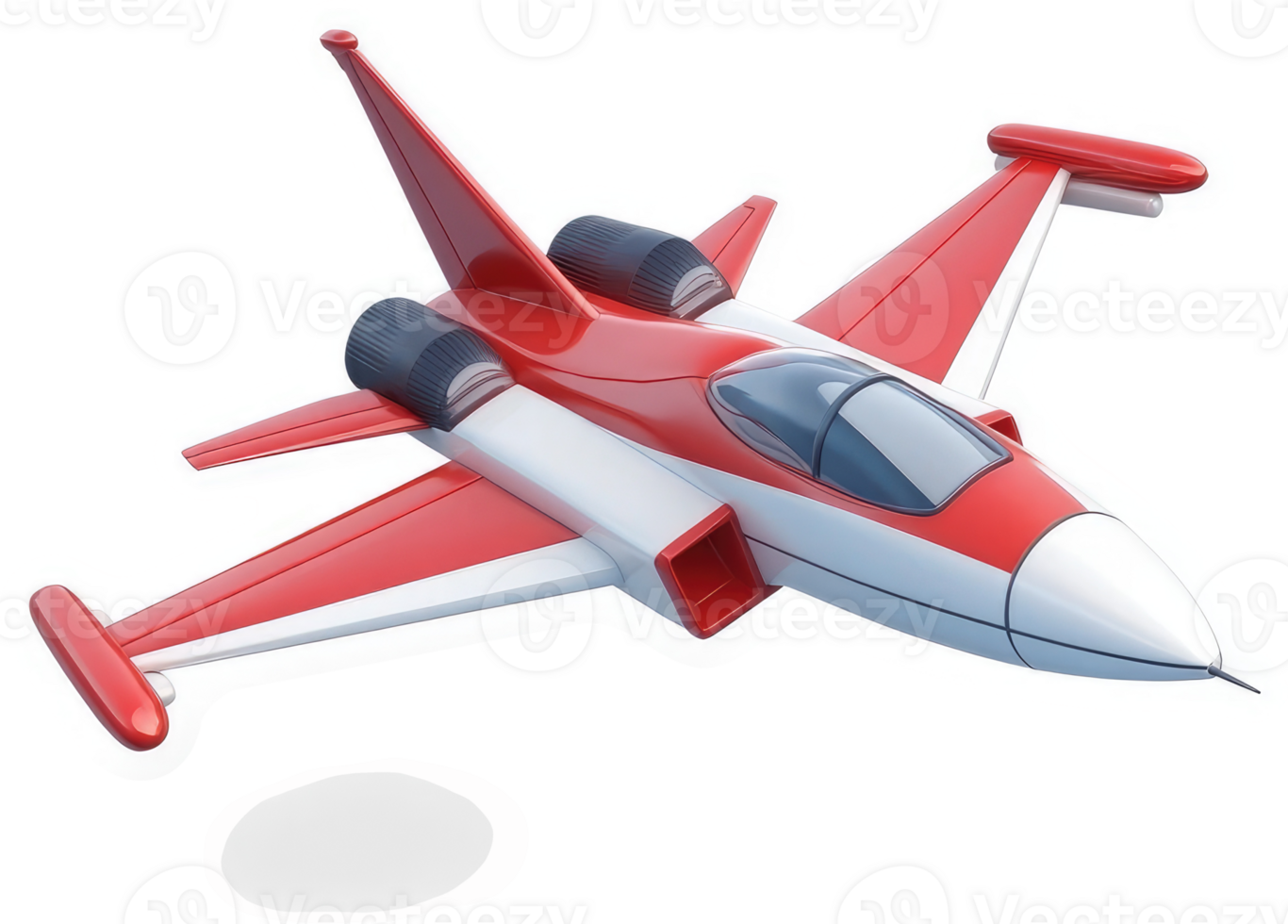 Colorful futuristic jet fighter illustration. png