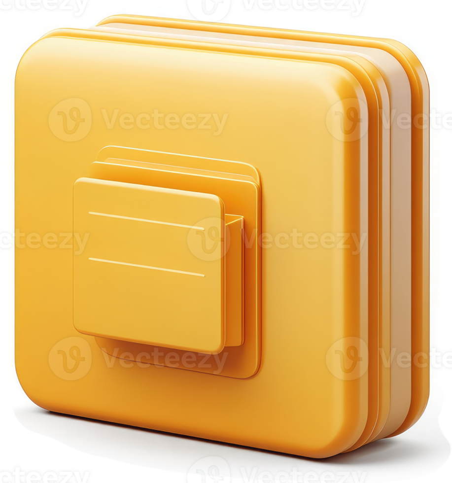 Three-layered, golden-yellow electrical switch icon. png