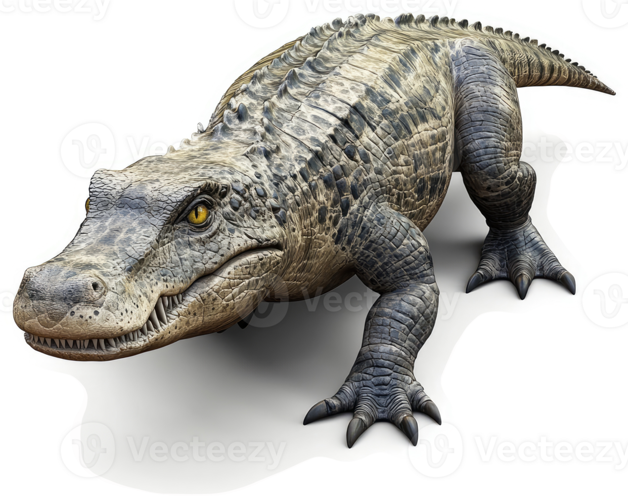 A large alligator, posed for display. png