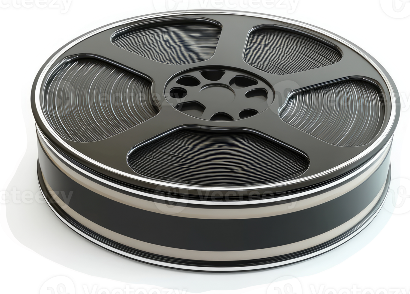 Vintage film reel showcasing cinematic history. png