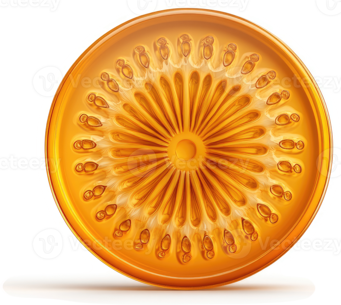 Ornate, golden circular decorative design. png