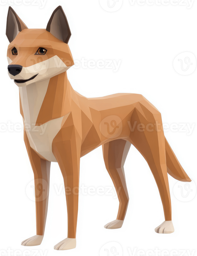Digital illustration of a dingo. png