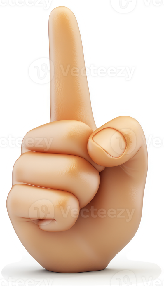 Illustration of a hand pointing upward. png