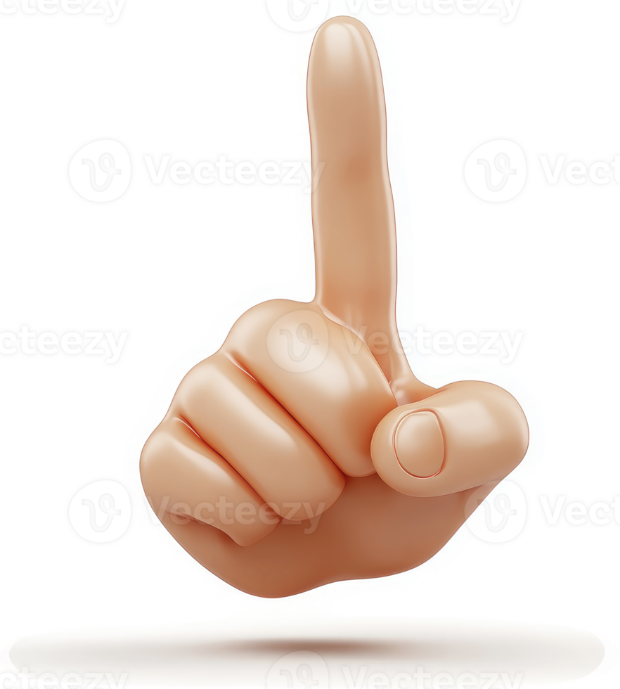 Animated hand points upwards, highlighting a key detail. png