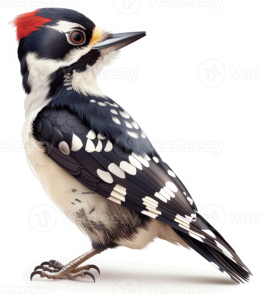 Side view of a Pileated woodpecker. png