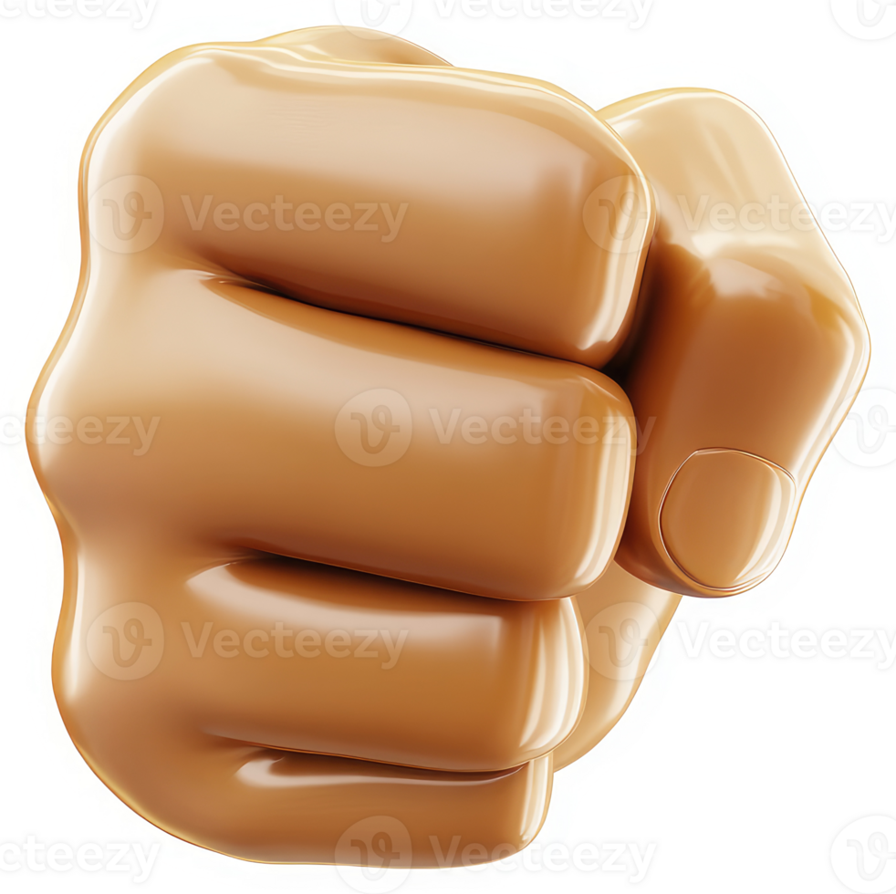 A clenched fist, exuding power and determination. png