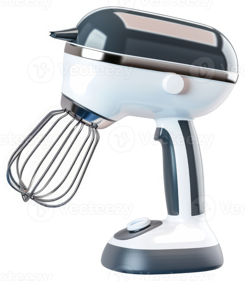 Modern, compact hand mixer with whisk attachment. png