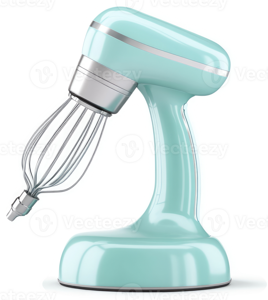 Mint green stand mixer with whisk attachment. png