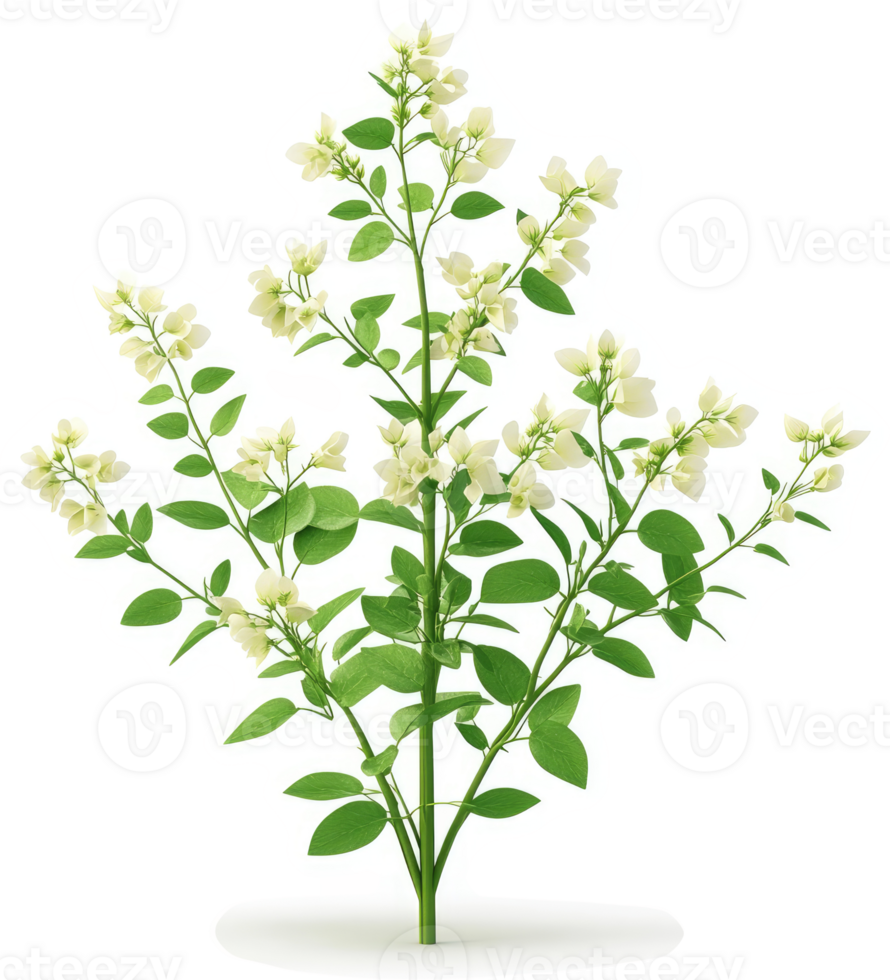 A flourishing cluster of delicate white flowers and foliage. png