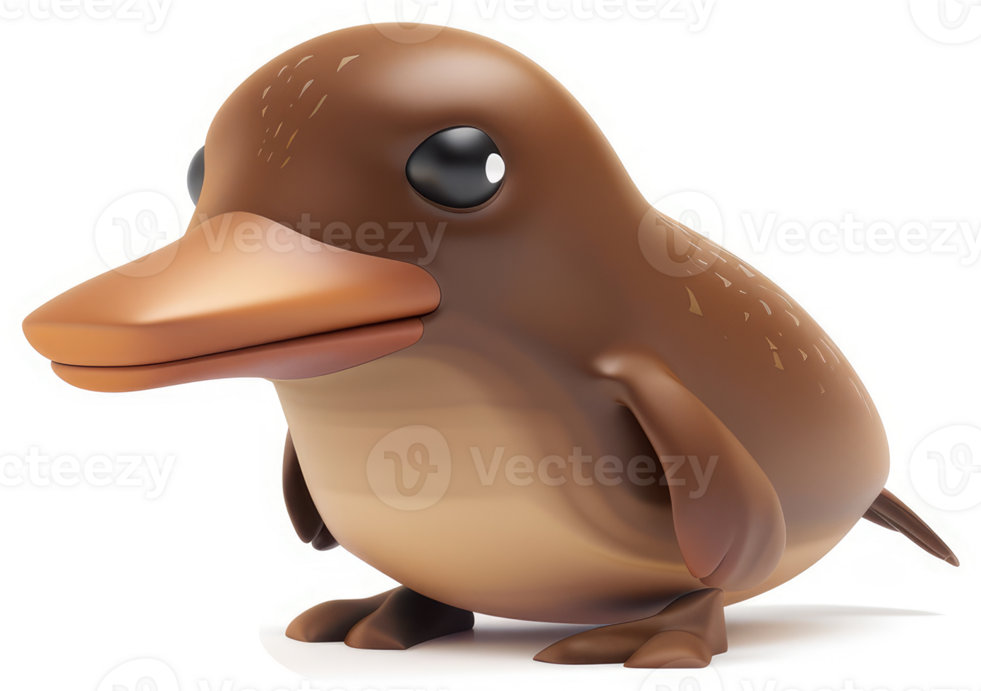 3D rendered illustration of a young platypus. png