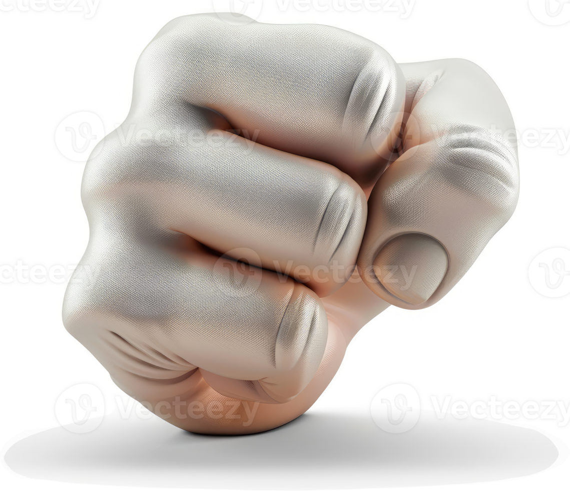 Powerful fist, a symbol of strength and determination. png