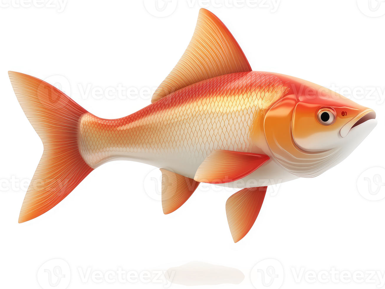 Ornamental fish, a vibrant depiction of a colorful carp. png