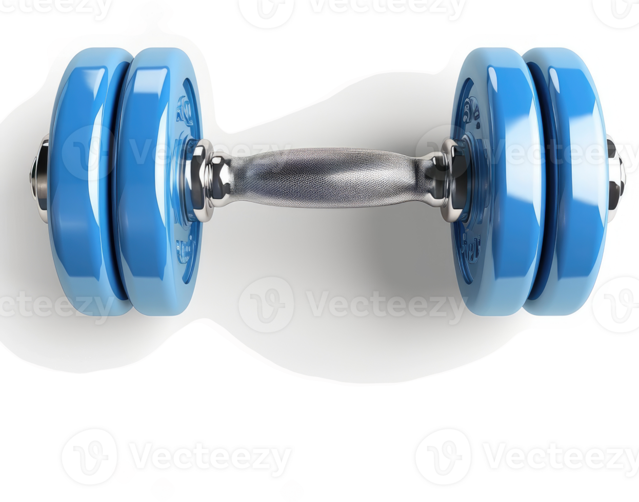 Light blue dumbbells, perfect for strength training. png