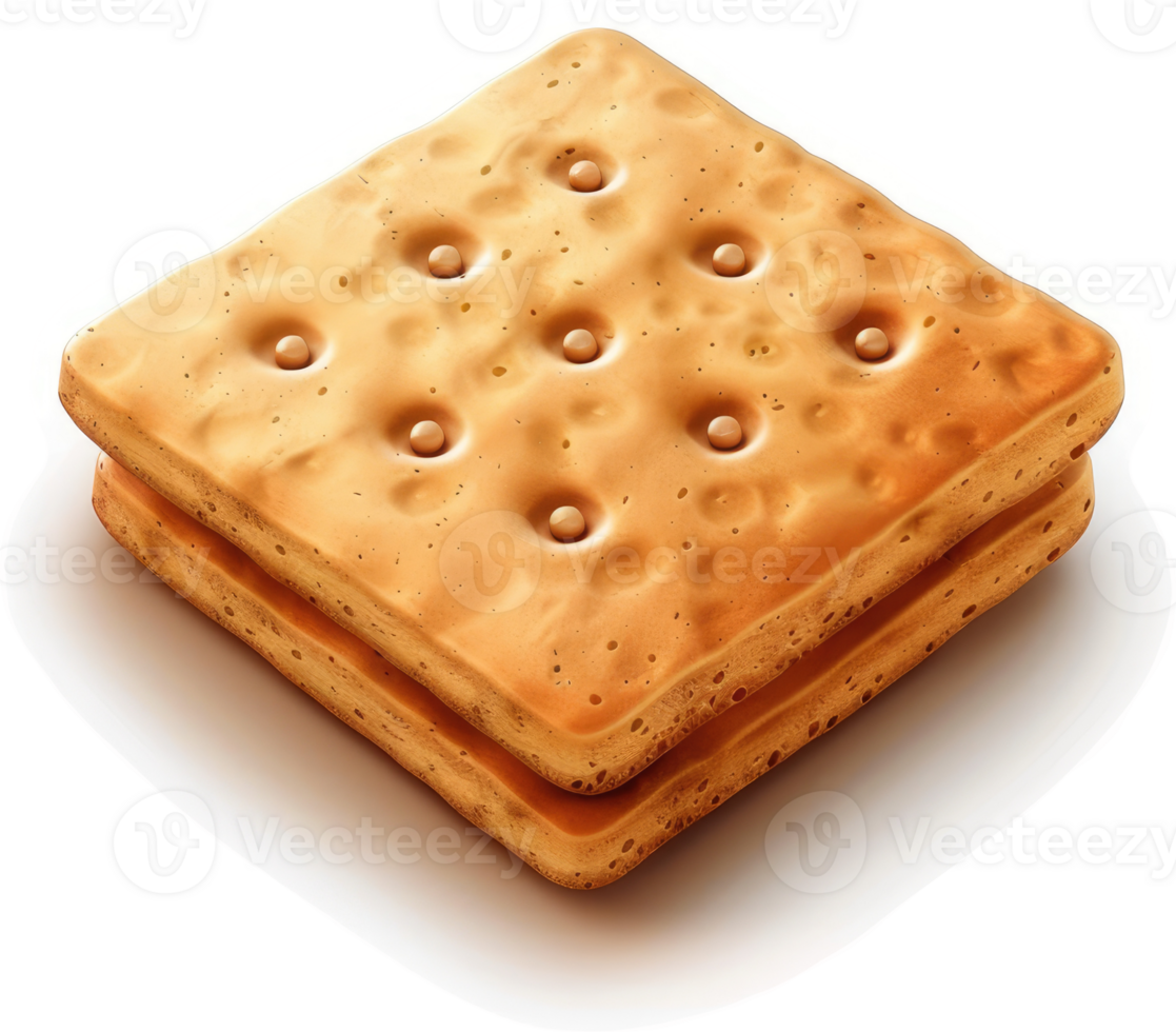 Two golden sandwich crackers with a light filling. png