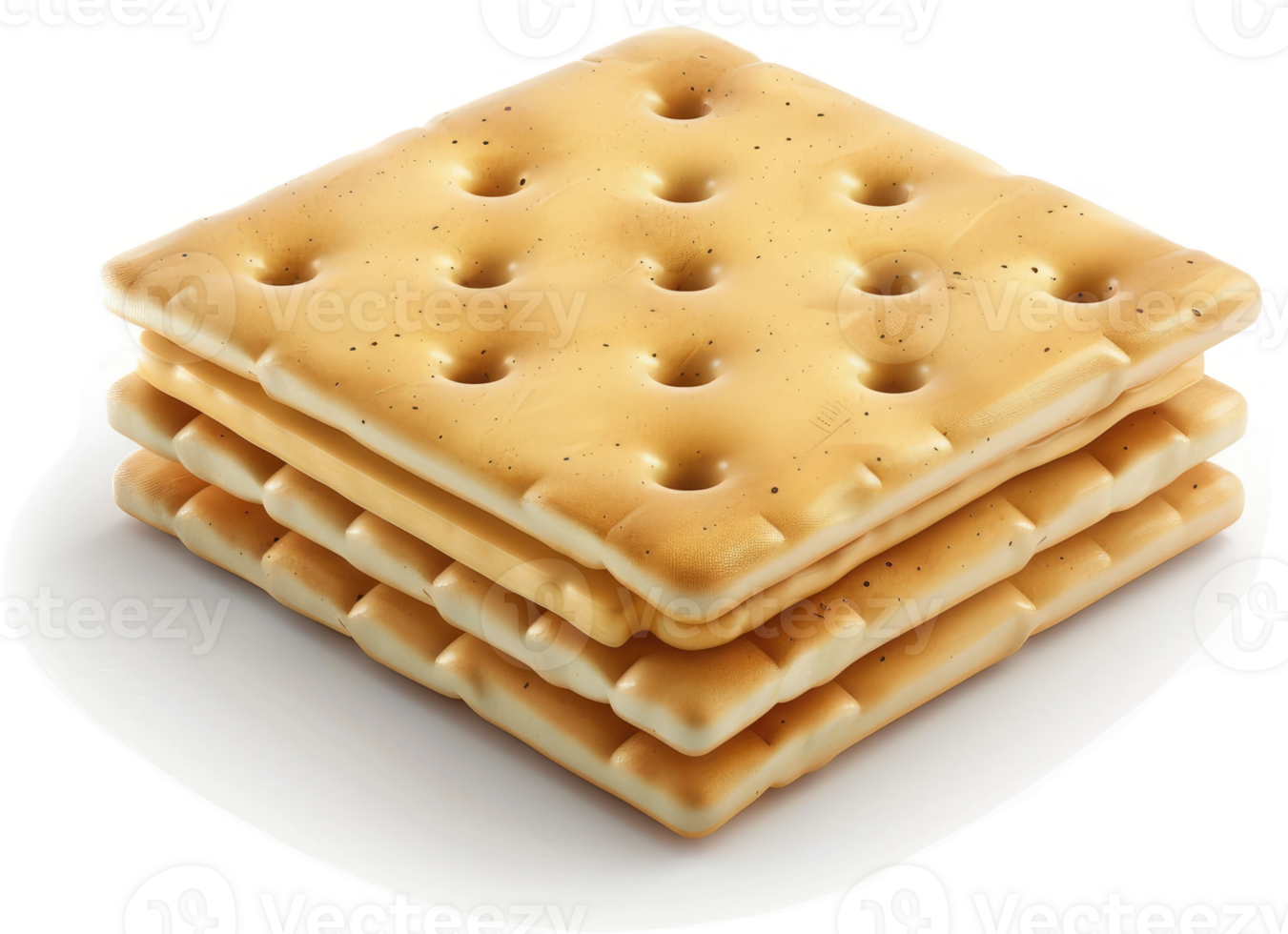 Stacked, crispy crackers with a creamy filling. png