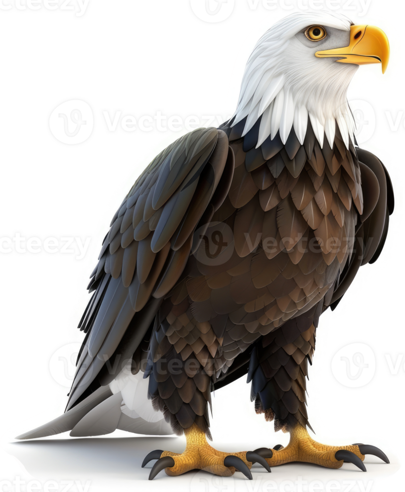 Majestic bald eagle, a symbol of freedom and strength. png