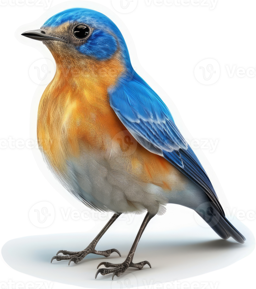 Vibrant eastern bluebird with vibrant plumage. png