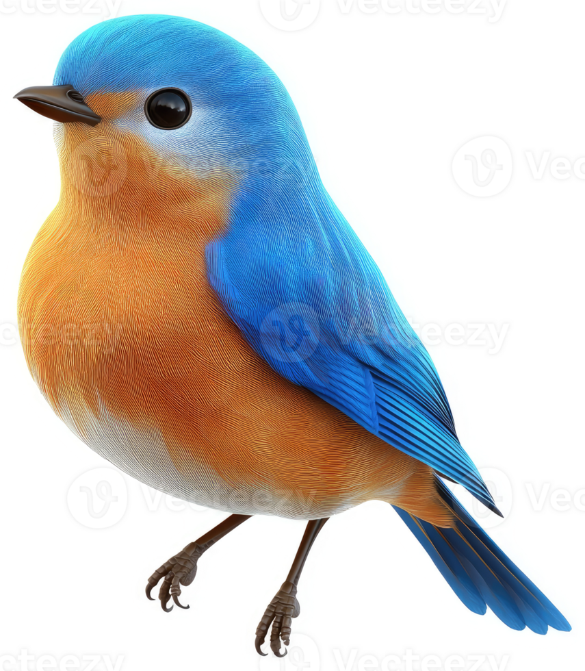 Eastern bluebird, a vibrant and charming image. png