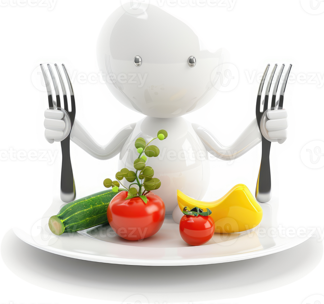 Healthy eating is essential for a strong body. png
