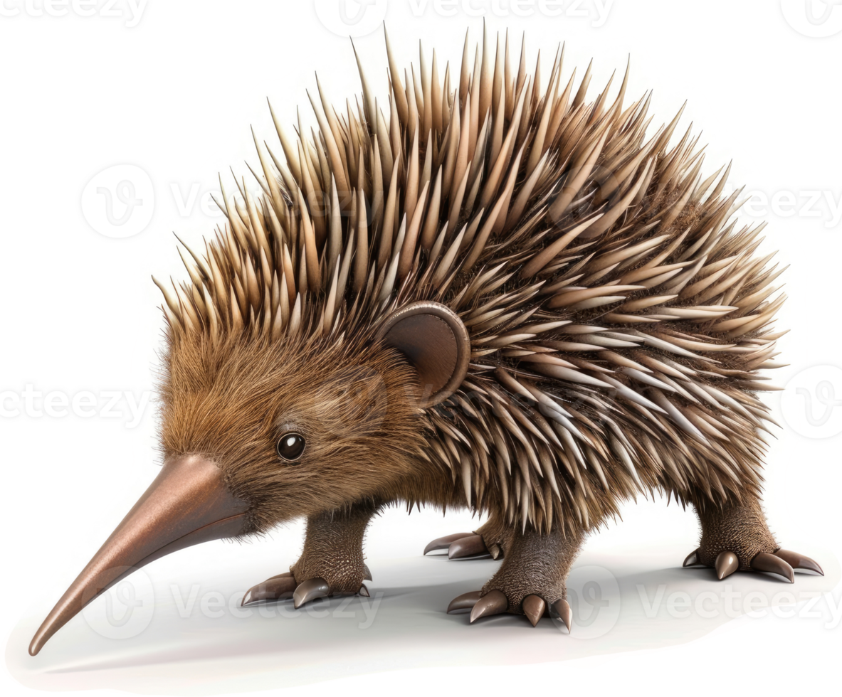 Cute echidna with spiny armor. png