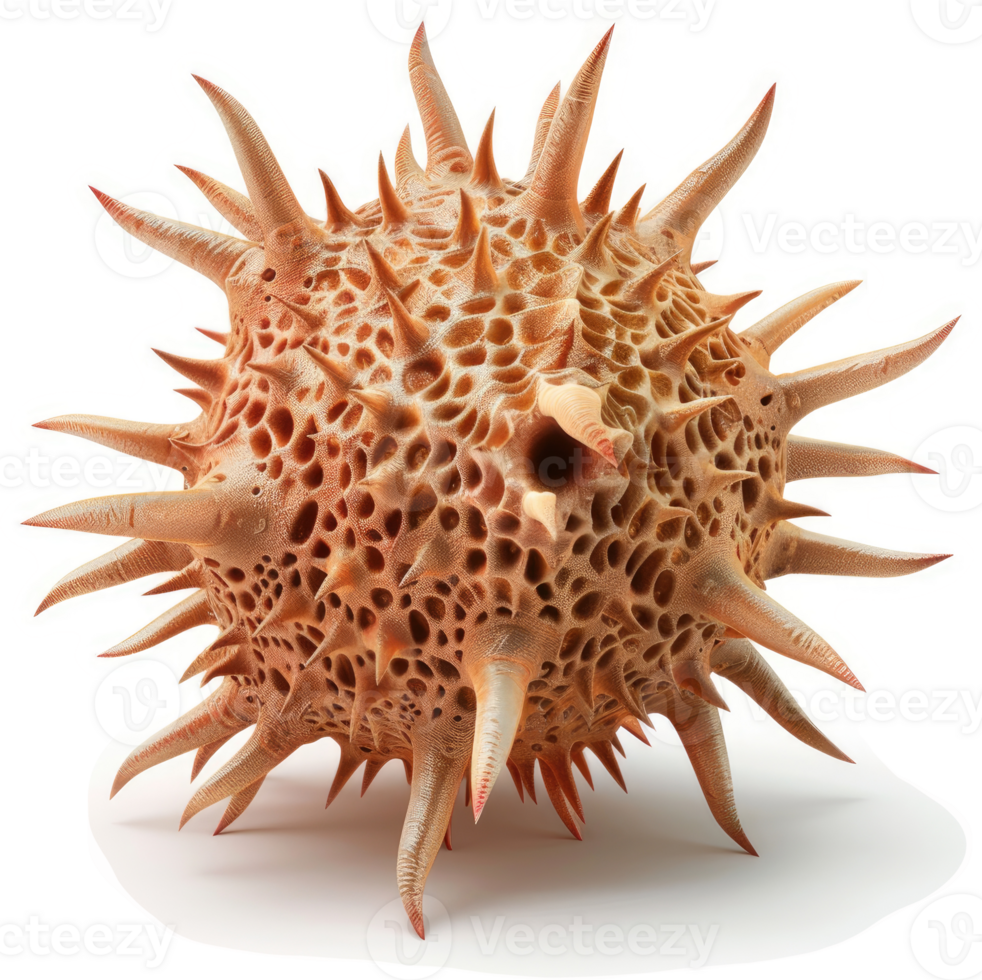 Ornate, spiky, honeycombed sphere, a textured sphere. png