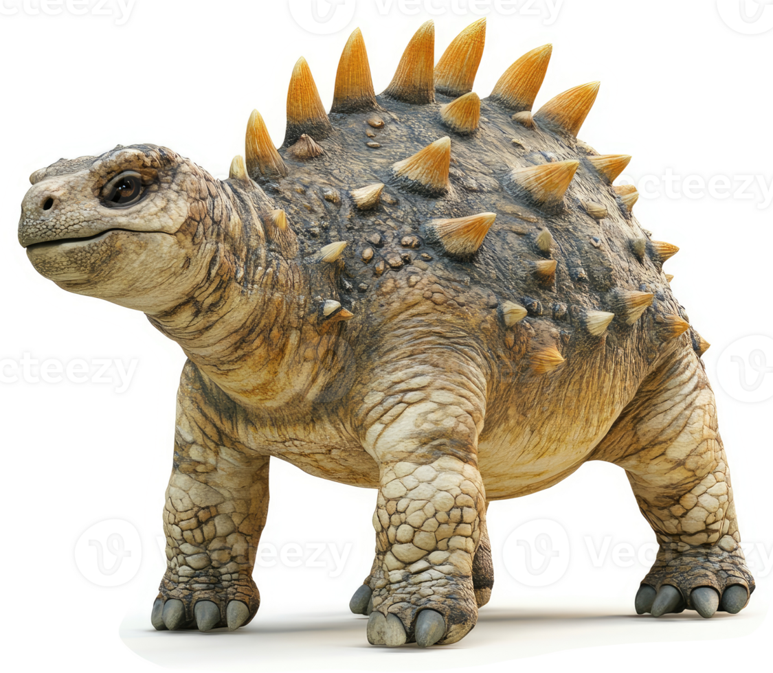 A Prehistoric Armored Reptile Stands Proudly. png