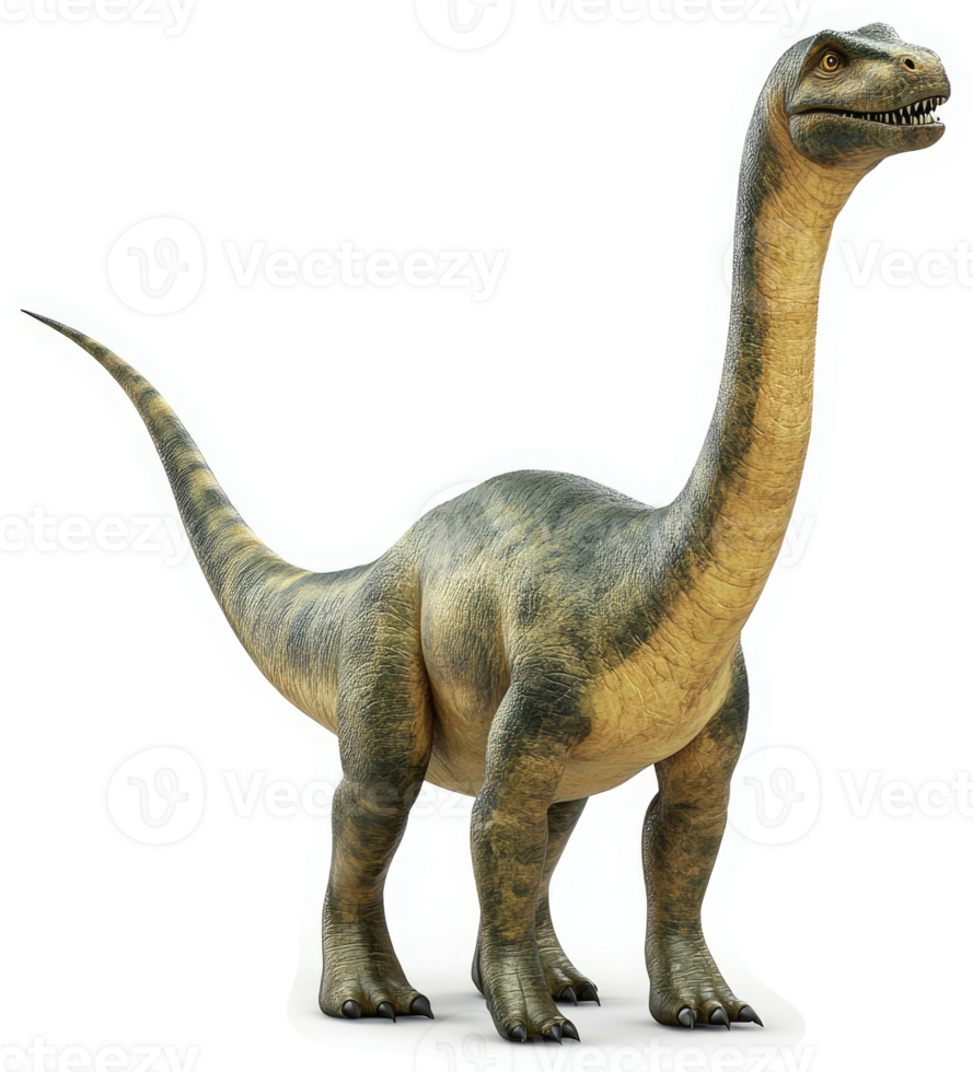 A majestic sauropod dinosaur stands tall. png